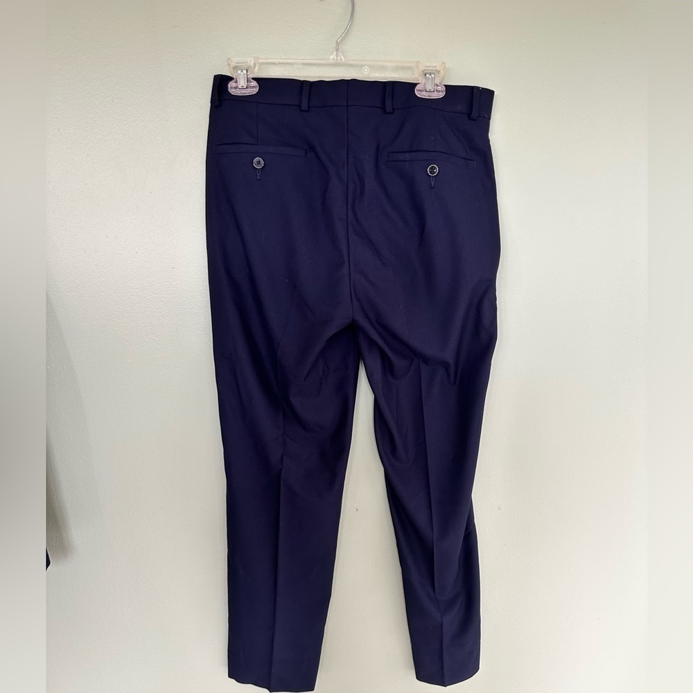 Kenneth Cole Techni-Cole Suit 2 Piece Jacket Pants Set Blue Men Sz 38R 31W Blue  - Picture 9 of 16
